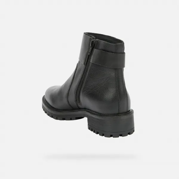 Black women's ankle boots Geox Hoara - Women's