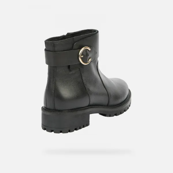 Black women's ankle boots Geox Hoara - Women's