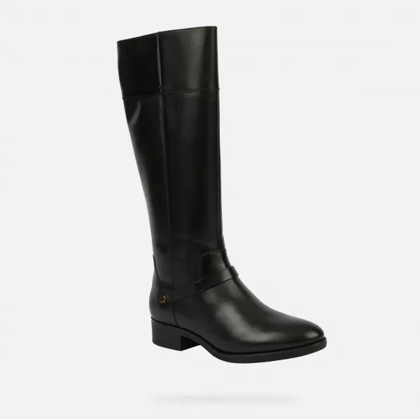 Black Women's Geox Felicity Boots - Women's