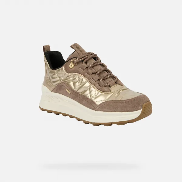 Beige women's sneakers Geox Spherica Actif X2 - Women's