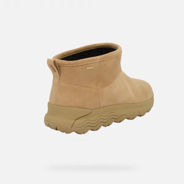 Beige Geox Spherica 4x4 B ABX Women's Ankle Boots - Ladies