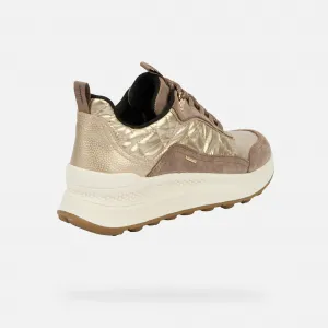 Beige women's sneakers Geox Spherica Actif X2 - Women's