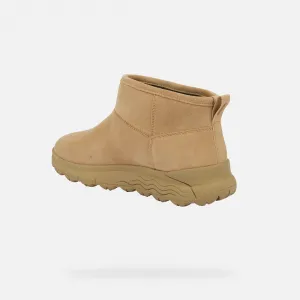 Beige Geox Spherica 4x4 B ABX Women's Ankle Boots - Ladies