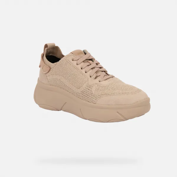 Beige women's sneakers Geox Nebula 2.0 X - Women's