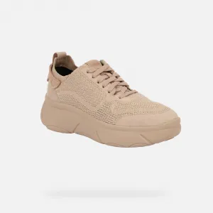 Beige women's sneakers Geox Nebula 2.0 X - Women's