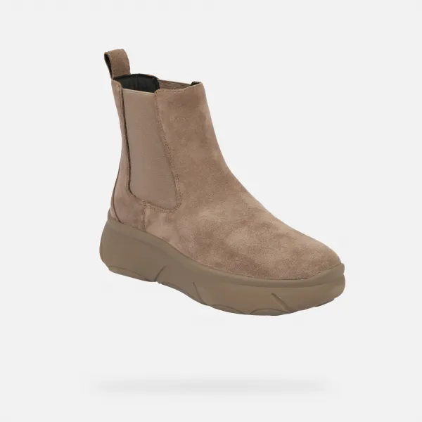 Beige Women's Ankle Boots Geox Nebula 2.0 X - Ladies