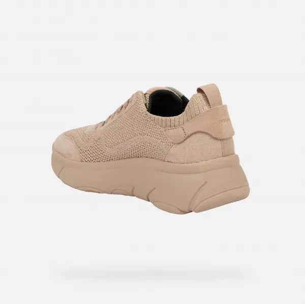 Beige women's sneakers Geox Nebula 2.0 X - Women's