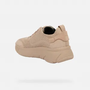 Beige women's sneakers Geox Nebula 2.0 X - Women's