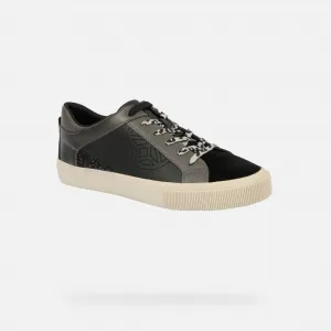 Black Women's Geox Emmeleny Sneakers - Women's