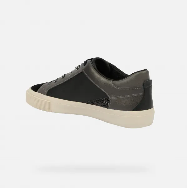 Black Women's Geox Emmeleny Sneakers - Women's
