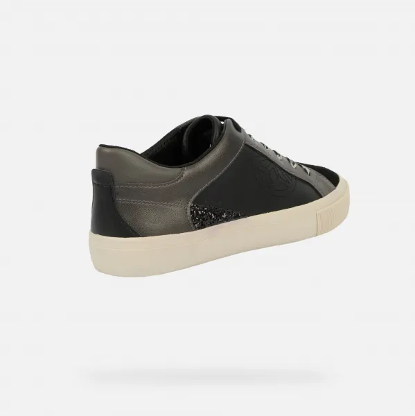 Black Women's Geox Emmeleny Sneakers - Women's