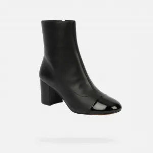 Black Women's Ankle Boots Geox Virnilisa 65 - Ladies