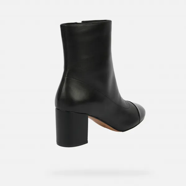 Black Women's Ankle Boots Geox Virnilisa 65 - Ladies