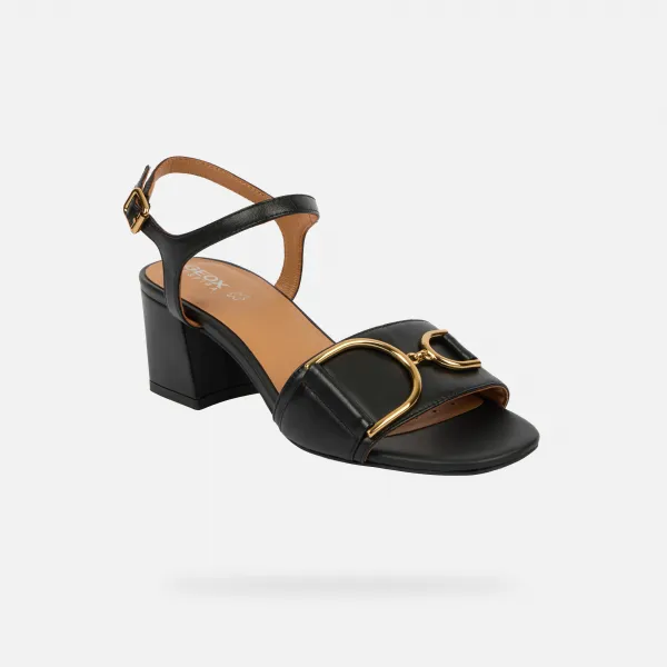 Geox New Eraklia 50 Women's Black Sandals - Women's Sandals
