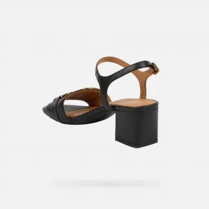 Geox New Eraklia 50 Women's Black Sandals - Women's Sandals