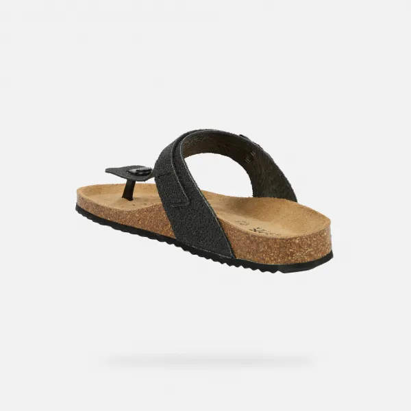 Dark Grey Women's Slippers Geox Brionia - Women's
