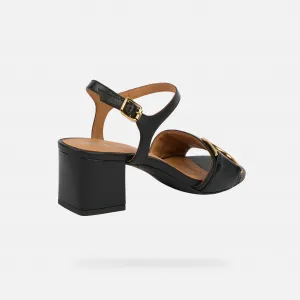 Geox New Eraklia 50 Women's Black Sandals - Women's Sandals
