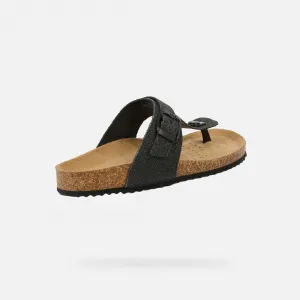 Dark Grey Women's Slippers Geox Brionia - Women's