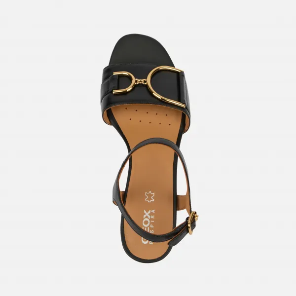 Geox New Eraklia 50 Women's Black Sandals - Women's Sandals
