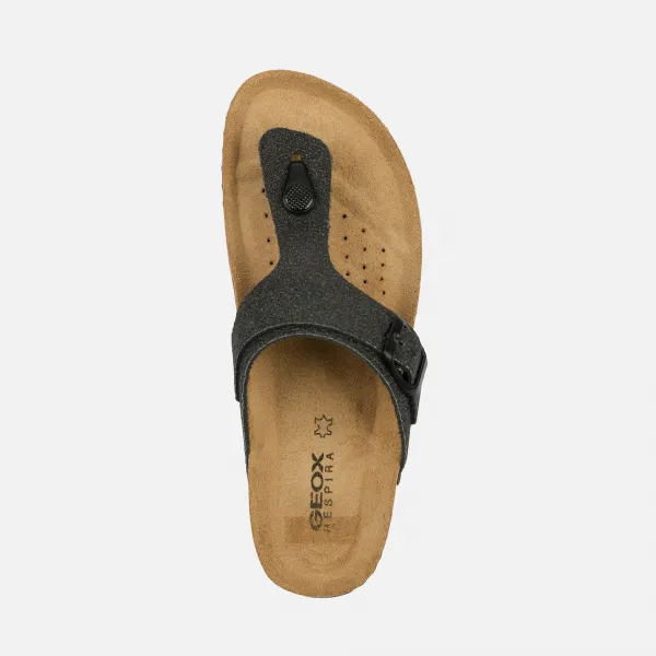 Dark Grey Women's Slippers Geox Brionia - Women's