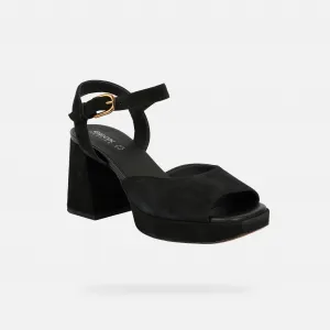 Black Women's Sandals Geox Soledea - Women's