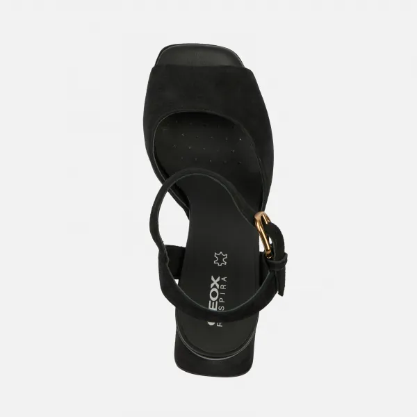 Black Women's Sandals Geox Soledea - Women's