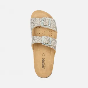 Silver Women's Slippers Geox Brionia - Women's