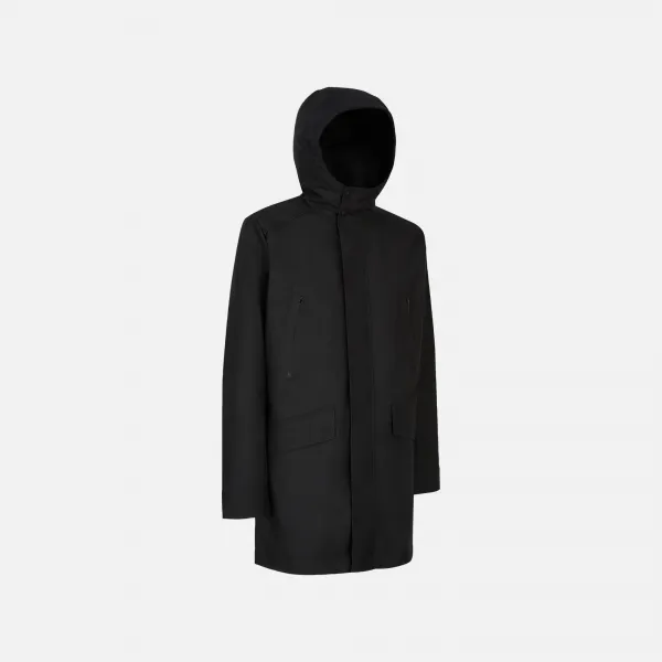 Black Men's Parka Geox Anyweco - Men's