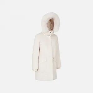 Cream Women's Quilted Jacket Geox Spherica - Women's