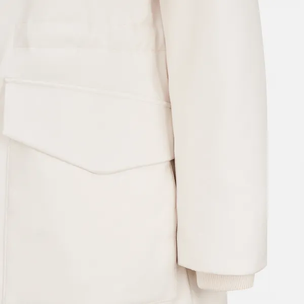 Cream Women's Quilted Jacket Geox Spherica - Women's
