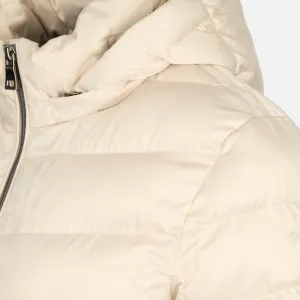 Women's Cream Quilted Jacket Geox Zosma - Women's