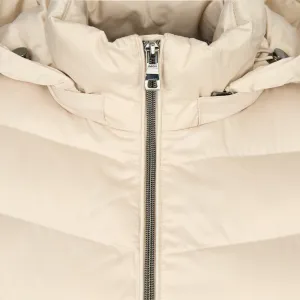 Women's Cream Quilted Jacket Geox Zosma - Women's