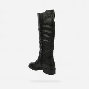 Black Women's Geox Larysse Boots - Women's