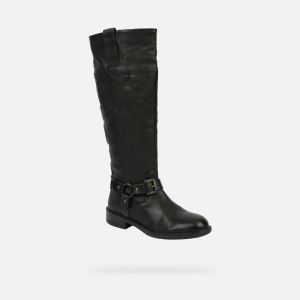 Black Women's Geox Catria Boots - Women's