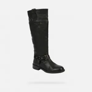 Black Women's Geox Catria Boots - Women's