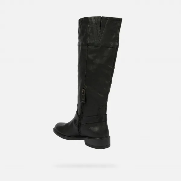 Black Women's Geox Catria Boots - Women's