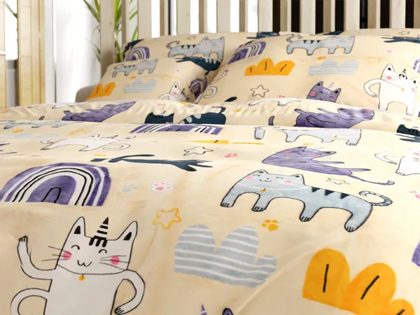Obliečky mikroplyš PURRSLEEP béžové Rozmer obliečok: 2 ks 70 x 90 cm | 200 x 220 cm