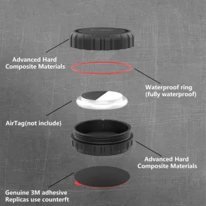 Tech-Protect 3M Pouch puzdro na Apple AirTag 1 / 2, čierne