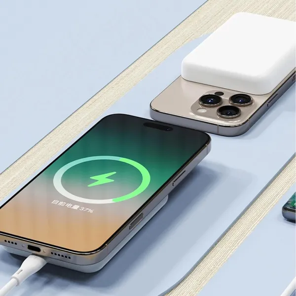 Dudao K26S MagSafe Power Bank 5000mAh USB / USB-C 20W, biely