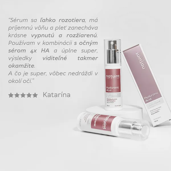 Natuint cosmetics - Sérum proti vráskam s kyselinou hyalurónovou