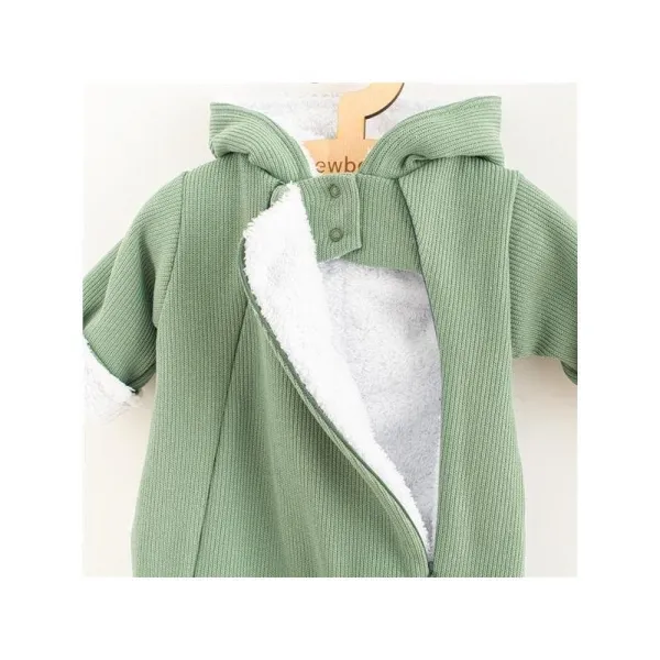 Dojčenská kombinéza s kapucňou New Baby Frosty mint 68 (4-6m)