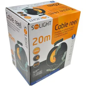 Bubon PVC 20m/4z 3x1,5mm SOLIGHT PB09 oranžový