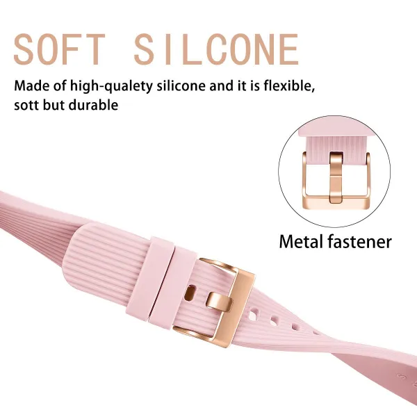 BStrap Silicone Line (Large) remienok na Garmin Vivoactive 5, pink