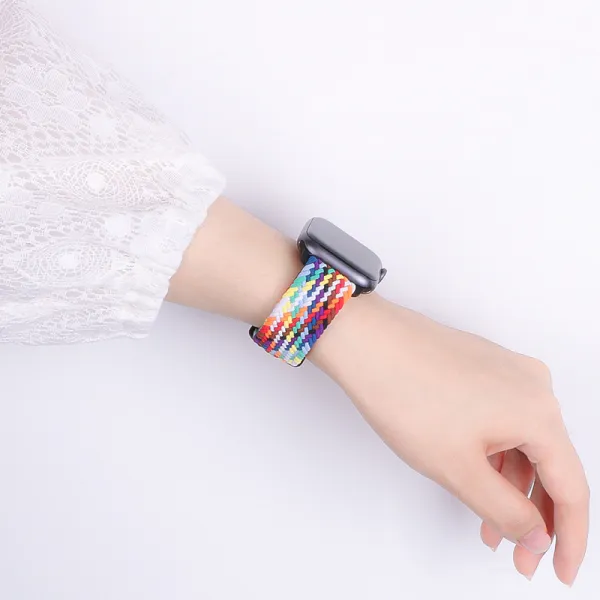 BStrap Elastic Nylon remienok na Apple Watch 38/40/41mm, space gray (SAP013C11)