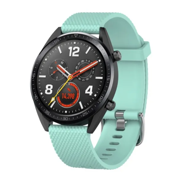 BStrap Silicone Bredon remienok na Huawei Watch GT2 Pro, teal (SHU001C1007)