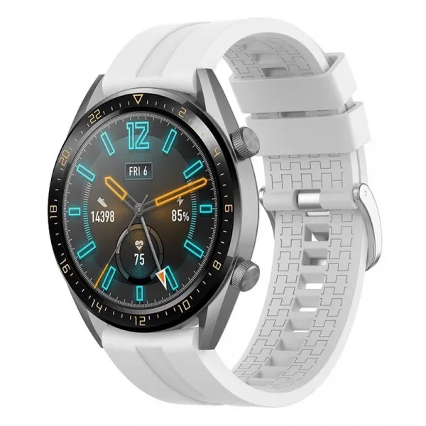 BStrap Silicone Cube remienok na Xiaomi Watch S1 Active, white (SHU004C0813)