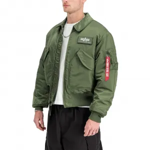 Alpha Industries CWU-45 Heritage Bomber Jacket "Sage Green" (100102-01-SAGE-GREEN)