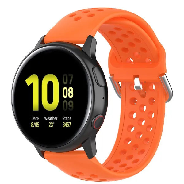 BStrap Silicone Dots remienok na Xiaomi Watch S1 Active, orange (SSG013C1213)