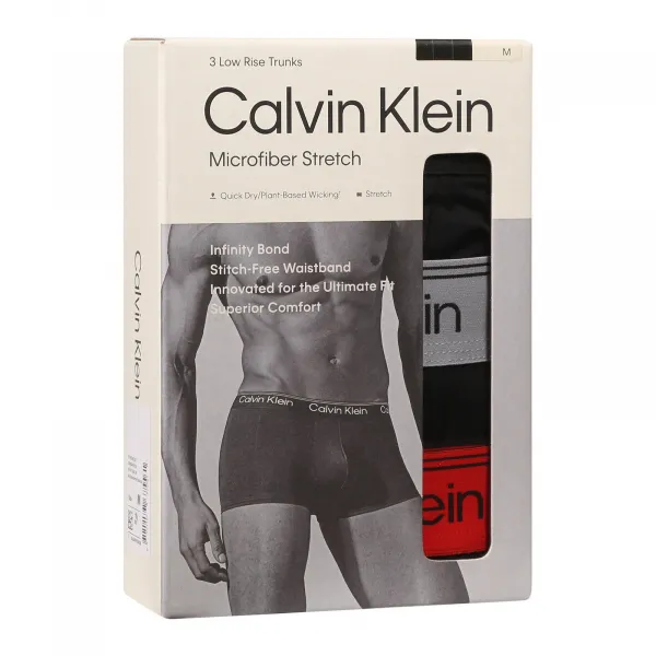3PACK pánske boxerky Calvin Klein čierne (NB4409-0AZ) M, trenky