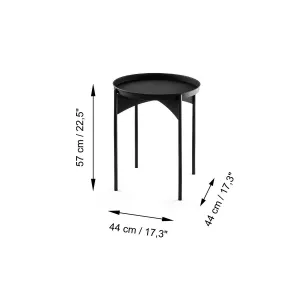Kalune Design Odkládací stolek Shb-002-A černý